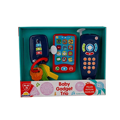 PlayGo Baby Motorik Gadet Trio - Smartphone para llave de coche