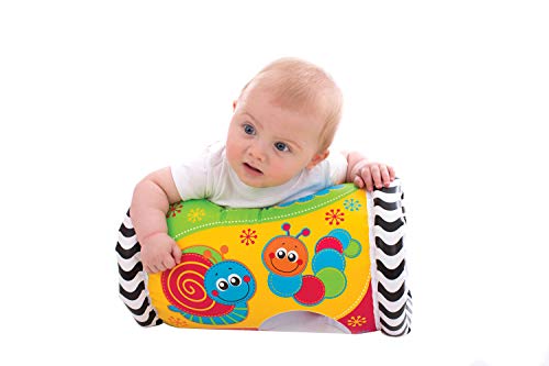 Playgro Rulo de Actividades Musical, Desde los 6 Meses, Tumble Jungle Peek in Roller, Multicolor, 40154