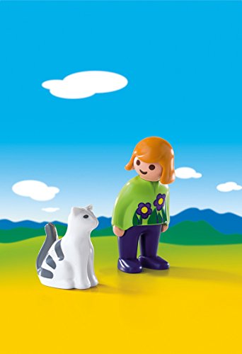 Playmobil 1.2.3 Mujer con Gato 6975