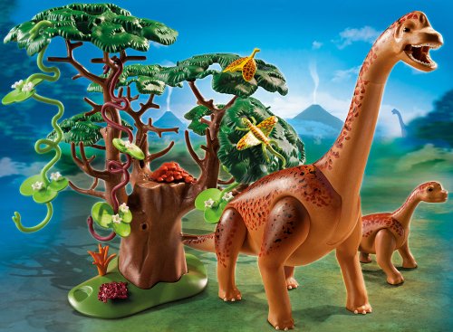 PLAYMOBIL - Braquiosaurius con bebé (5231)