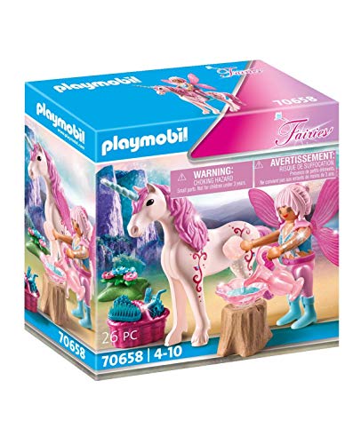 PLAYMOBIL Fairies 70658 - Unicornio con Hada, a Partir de 4 años