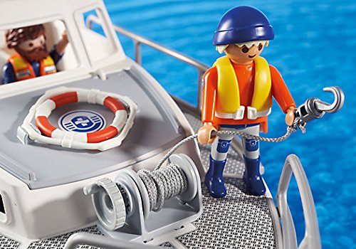 PLAYMOBIL Guardacostas - Barco de Rescate con Manguera, playset (5540)