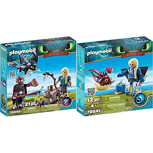 Playmobil HIPO Y Astrid con Bebé Dragón + Astrid con Globoglob