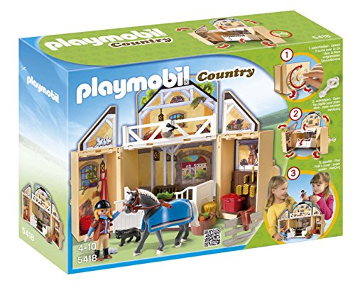 PLAYMOBIL Princesas - Establo de Caballos, Juguete Educativo, 35 x 10 x 25 cm, (5418)