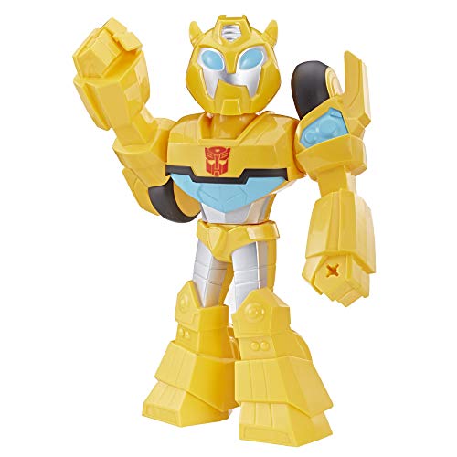 Playskool Heroes Transformers Rescue Bots Academy Mega Mighties Bumblebee Collectible Figura de acción Robot de 10 Pulgadas, Juguetes para niños a Partir de 3 años