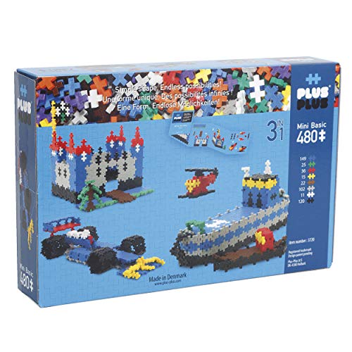 Plus-Puzzle Mini Basic 3-en-1, 480 Piezas (3720)