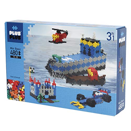 Plus-Puzzle Mini Basic 3-en-1, 480 Piezas (3720)