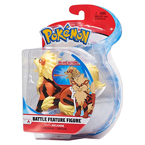 Pokémon Arcanino Arcanino - Figura articulada de 12 cm de Arcanino con función de Lanza Llama.