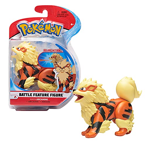 Pokémon Arcanino Arcanino - Figura articulada de 12 cm de Arcanino con función de Lanza Llama.