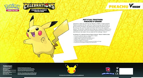 Pokémon | Celebraciones Colección Especial Pikachu V- Unión (25th Anniv) | Juego de Cartas | Edades 6+ | 2 Jugadores | Más de 10 Minutos de Tiempo de Juego