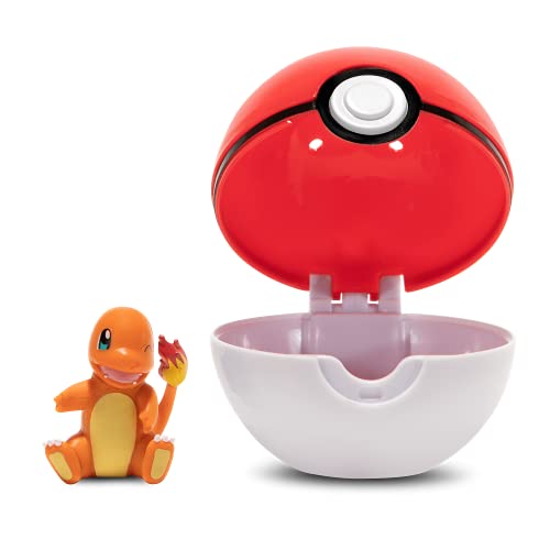 Pokémon Clip 'N' Go Charmander y Poké Ball | Contiene 1 Figura de 5 cm y 1 Poké Ball | Nueva Ola 2021 | Licencia Oficial