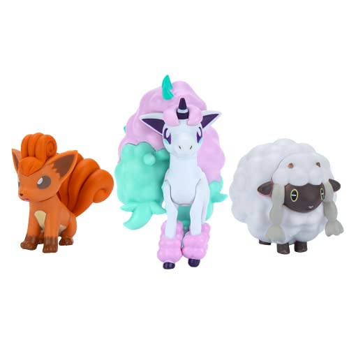 Pokemon Figuras 5-8 cm, Galarian Ponyta, Vulpix & Wooloo – Juguetes Pokemon Nueva 2021 – Figuras Pokemon - Licenciado Oficialmente Pokemon Juguetes