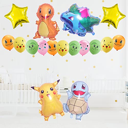 Pokémon - Juego de decoración para fiestas de cumpleaños infantiles, diseño de Pikachu