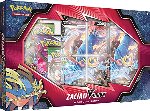 Pokémon | Mewtwo / Greninja / Zacian V Union Box | Juego de Cartas | Edades 6+ | 2 Jugadores | Más de 10 Minutos de Tiempo de Juego