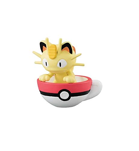 Pokemon Minifigure Teacup Time Meowth - Taza de té de 4 cm, diseño de Bandai con texto en inglés