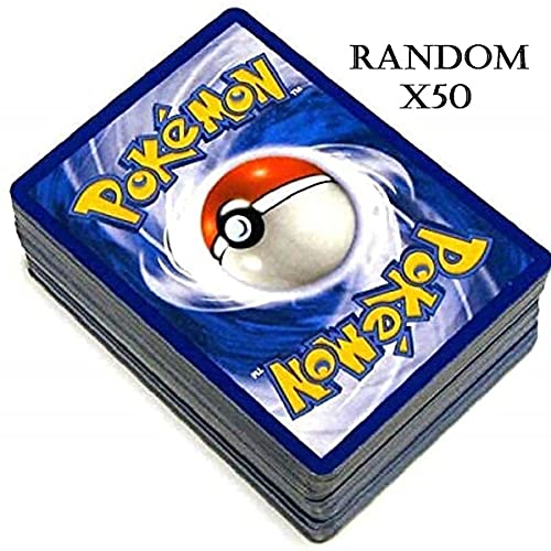 Pokemon Pack Tin Box vacía aleatoria + 3 Reverse holos aleatorios + 50 Cartas en inglés