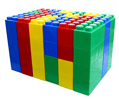 Polesie Juego de 72 Piezas de Bloques de construcción XXL, Multicolor (41999)