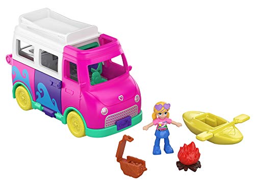 Polly Pocket Autocaravana transformable con accesorios (Mattel GKL49)