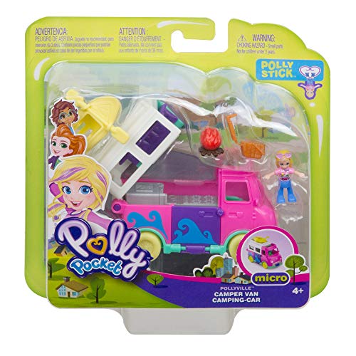 Polly Pocket Autocaravana transformable con accesorios (Mattel GKL49)