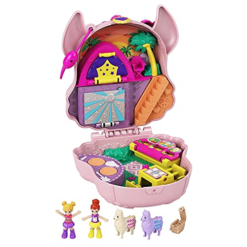 Polly Pocket Estuche Llama Music Party, Multicolor (Mattel GKJ50)