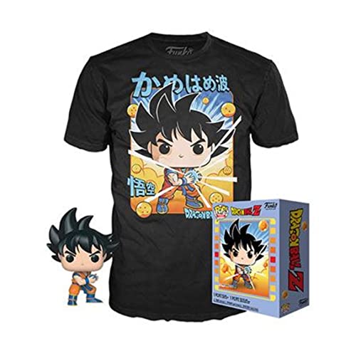 Pop & tee dragon ball z goku kamehameha funko + camiseta talla s ut - 56667s