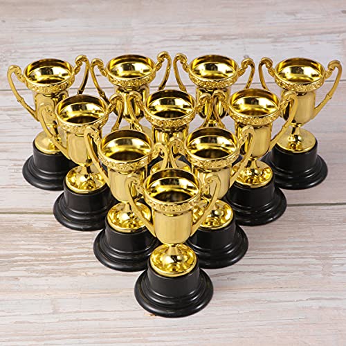 POPETPOP 20Pcs Trofy Cup Art Trofeies First Place Gold Award Trofy Cups Copines Mini Recompensa Premios para El Baloncesto Fútbol Competencia Ganador Navidad Deportes Favorecer Props