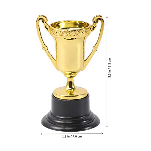 POPETPOP 20Pcs Trofy Cup Art Trofeies First Place Gold Award Trofy Cups Copines Mini Recompensa Premios para El Baloncesto Fútbol Competencia Ganador Navidad Deportes Favorecer Props