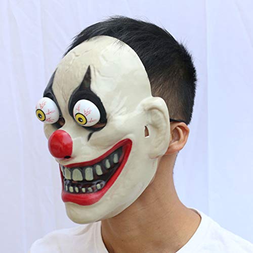 PRETYZOOM Máscara de Halloween Máscara de Payaso de Látex de Halloween Horrible Plástico Nariz Roja Payaso Máscara de Airsoft Sombreros para Disfraces Carnaval