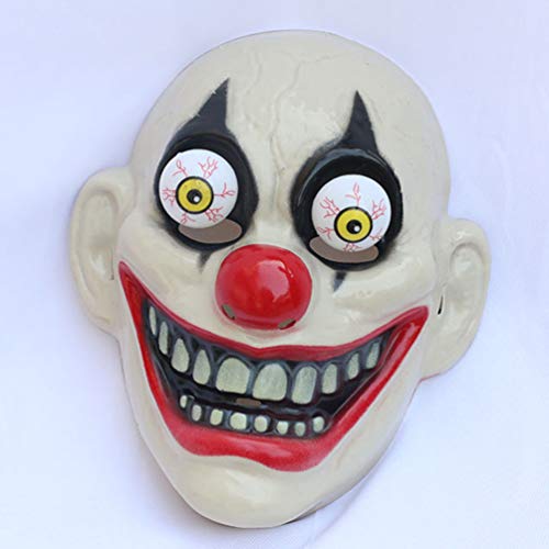 PRETYZOOM Máscara de Halloween Máscara de Payaso de Látex de Halloween Horrible Plástico Nariz Roja Payaso Máscara de Airsoft Sombreros para Disfraces Carnaval