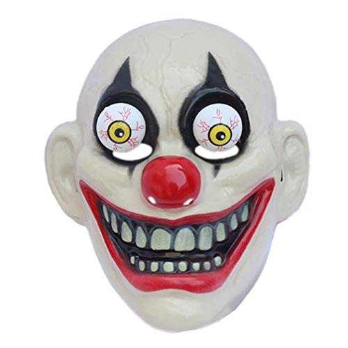 PRETYZOOM Máscara de Halloween Máscara de Payaso de Látex de Halloween Horrible Plástico Nariz Roja Payaso Máscara de Airsoft Sombreros para Disfraces Carnaval