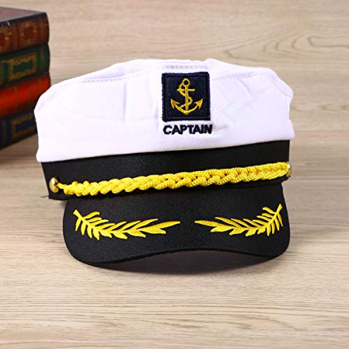 PRETYZOOM Sombrero Hugh Capitanes Hombres para Capitán Marinero Marineros Capitanes Sombreros Disfraz- Sombrero de Capitán Sombrero de Marinero Barco Barco Sombrero Capitán de Almirante