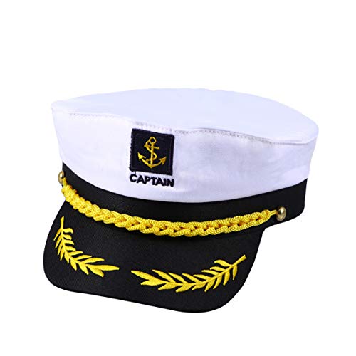 PRETYZOOM Sombrero Hugh Capitanes Hombres para Capitán Marinero Marineros Capitanes Sombreros Disfraz- Sombrero de Capitán Sombrero de Marinero Barco Barco Sombrero Capitán de Almirante