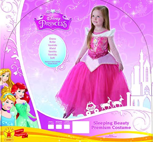 Princesas Disney - Disfraz de Bella Durmiente Premium para niña, infantil 7-8 años (Rubie's 620471-L)