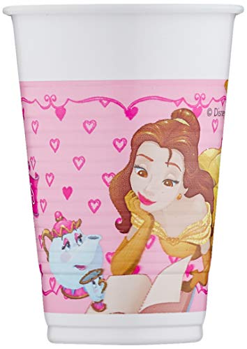 Procos 86678 Disney Princess Dreaming - Gafas de Plástico (200 Ml), 8 Piezas, Color Rosa