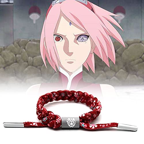 Pulsera trenzada del personaje de anime Naruto, accesorio a la moda para disfraces de cosplay