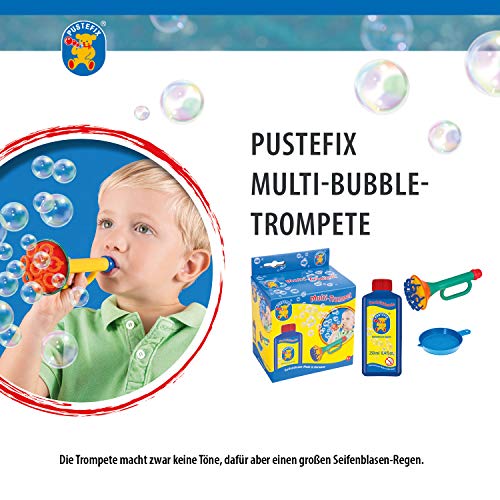 Pustefix 420869555, Multi Trompeta, Juego para Hacer Pompas de Jabón, 250 ml