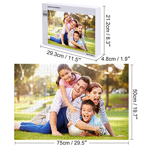 puzzle personalizado con foto 1000 500 300 120 Piezas,Rompecabezas de Madera Personalizable con tu Propia Imagen,Regalo para Madres/Parejas/Novios - Diseño Desde Cualquier Imagen Puzzles.