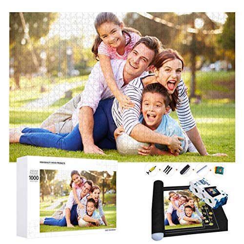 puzzle personalizado con foto 1000 500 300 120 Piezas,Rompecabezas de Madera Personalizable con tu Propia Imagen,Regalo para Madres/Parejas/Novios - Diseño Desde Cualquier Imagen Puzzles.