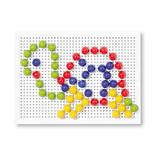 Quercetti-Quercetti-2123 FC Básico d.15-Juego Educativo de mosaicos, Multicolor (2123)