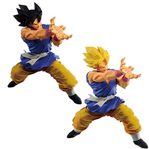 Qwead 2 Uds Dragon Ball GT Son Goku Kamehameha PVC Figuras De Acción De Juguete Dragon Ball Z Goku Super Saiyan Anime Figuritas Juguetes 16Cm