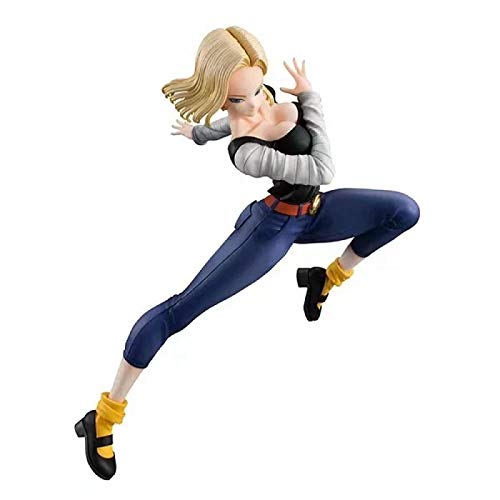 Qwead 2Pcs Dragon Ball Z Android 18 Lazuli Chichi Girls PVC Figuras De Acción De Juguete Dragon Ball Super Anime Chichi Android 18 Figurine DBZ 17 / 20Cm