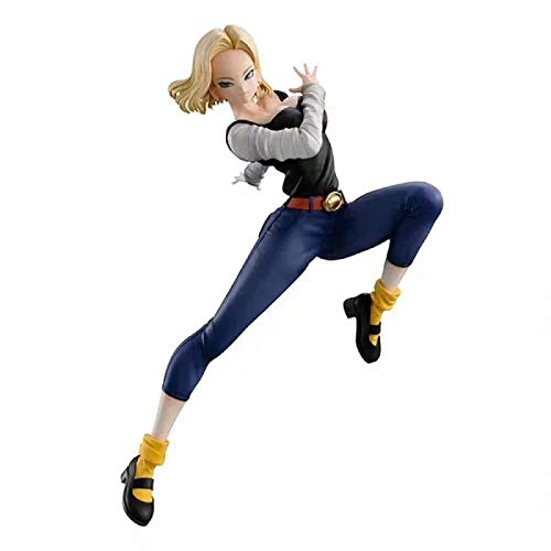 Qwead 2Pcs Dragon Ball Z Android 18 Lazuli Chichi Girls PVC Figuras De Acción De Juguete Dragon Ball Super Anime Chichi Android 18 Figurine DBZ 17 / 20Cm