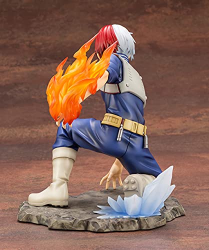 Qwhone Figuras de acción de Anime My Hero Academia Izuku Midoriya Bakugou Katsuki Todoroki Shouto Figura Estatuas Colección de Figuras Regalos de cumpleaños Juguetes de PVC,Todoroki shouto