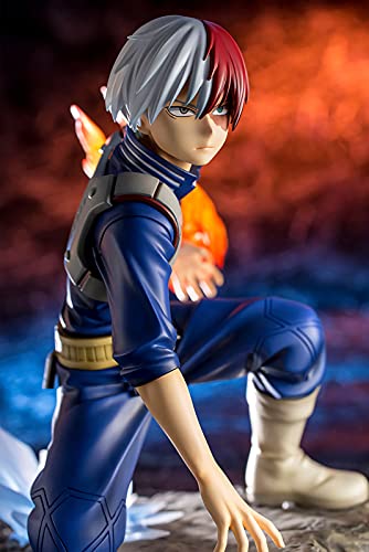 Qwhone Figuras de acción de Anime My Hero Academia Izuku Midoriya Bakugou Katsuki Todoroki Shouto Figura Estatuas Colección de Figuras Regalos de cumpleaños Juguetes de PVC,Todoroki shouto