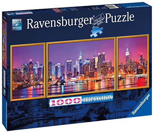 Ravensburger-00.019.792 Puzzle 1000 pzas Tríptico New York, Multicolor (19792) , Modelos/colores Surtidos, 1 Unidad