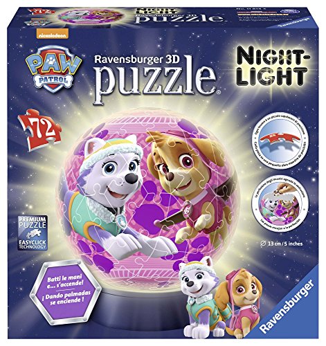 Ravensburger 11814 Lámpara con LED 3D con Diseño de La Patrulla Canina