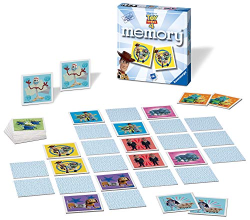 Ravensburger-21472 Ravensburger Disney Toy Story 4 Mini Memoria para niños a Partir de 3 años clásico a Juego de Pares, Multicolor (21472) , color/modelo surtido