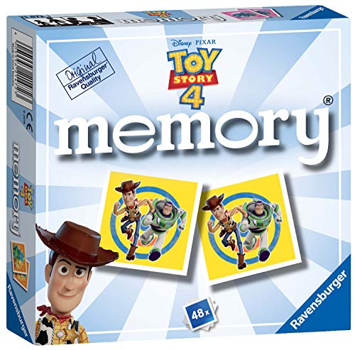 Ravensburger-21472 Ravensburger Disney Toy Story 4 Mini Memoria para niños a Partir de 3 años clásico a Juego de Pares, Multicolor (21472) , color/modelo surtido