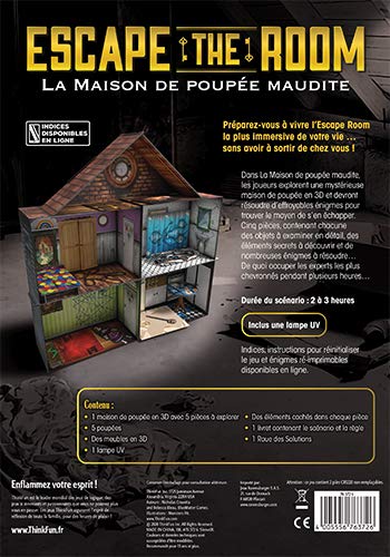 Ravensburger Escape The Room - Casa de muñecas Maldita, ThinkFun, a Partir de 13 años-76372