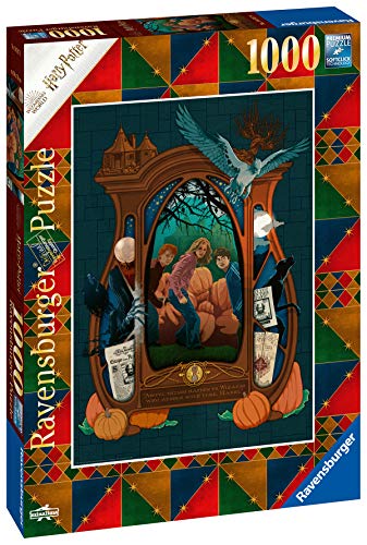 Ravensburger Puzzle Harry Potter Book Edition - El prisionero de Azkaban, Puzzle 1000 piezas, Colección Fantasy, Ilustraciones de Minalima, Rompecabezas Ravensburger de óptima calidad